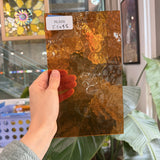Amber Transparent Textured Choice Sheet Glass – RL806