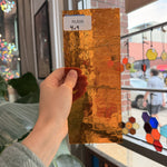 Amber Transparent Textured Choice Sheet Glass – RL808