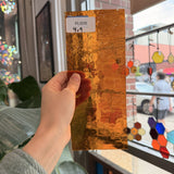Amber Transparent Textured Choice Sheet Glass – RL808