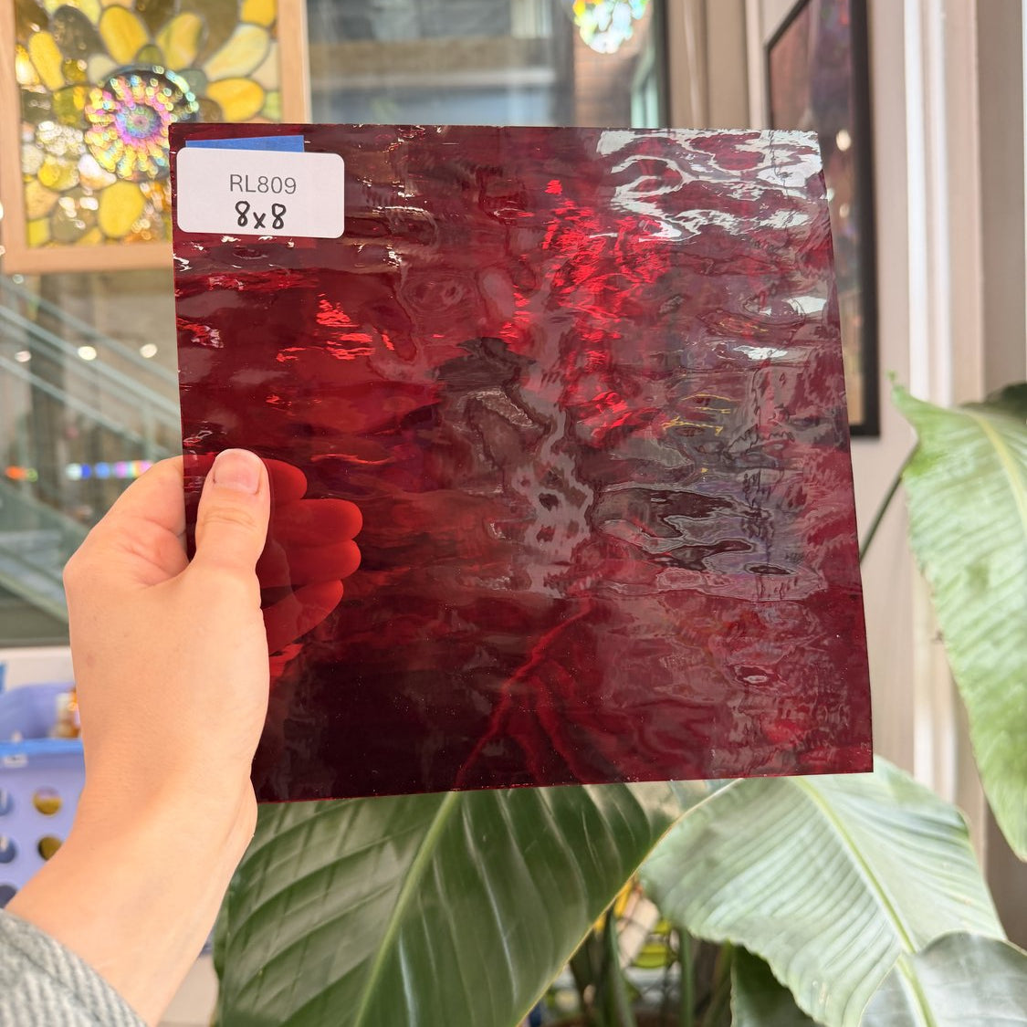 Cherry Red Waterglass Spectrum Sheet Glass