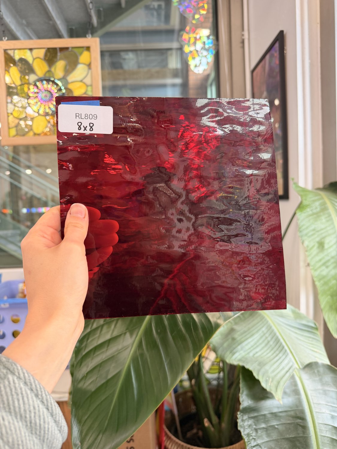 Cherry Red Waterglass Spectrum Sheet Glass