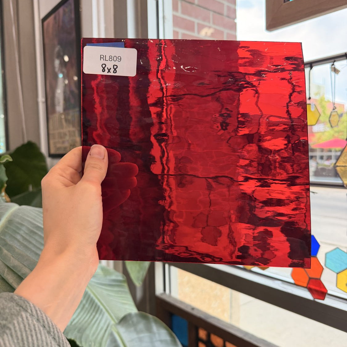 Cherry Red Waterglass Spectrum Sheet Glass