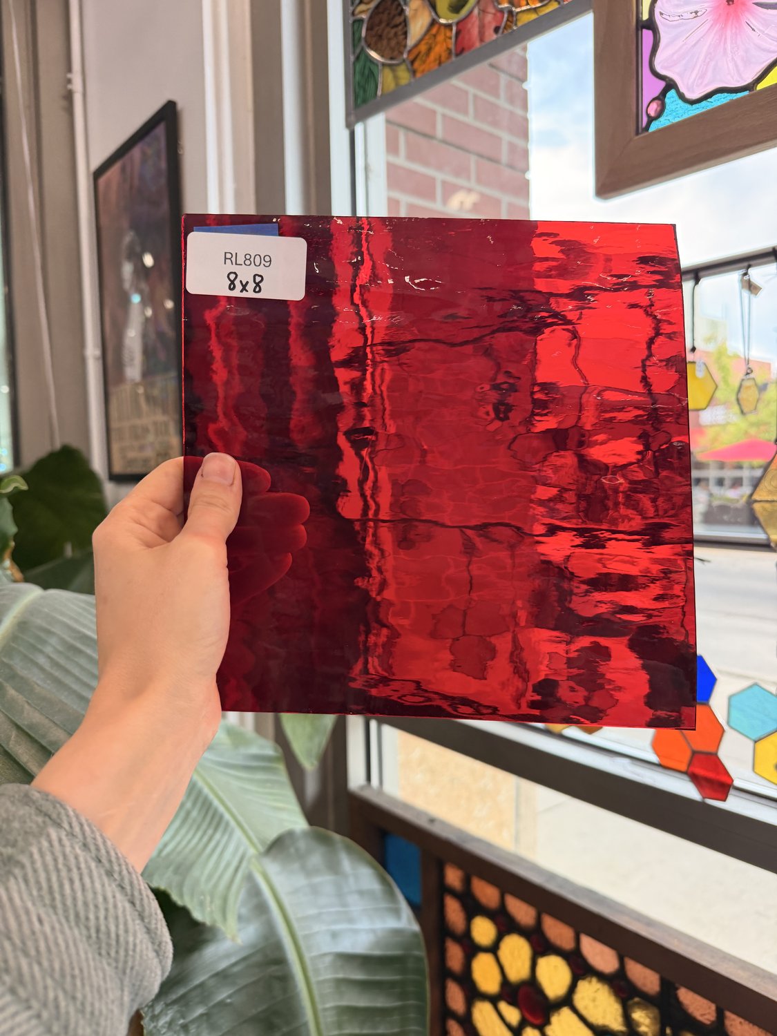 Cherry Red Waterglass Spectrum Sheet Glass