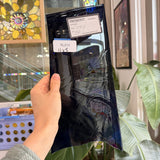 Dark Blue Transparent Mouth Blown Fremont Sheet Glass