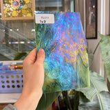 Green Iridescent White Green Wispy Wissmach Sheet Glass – RL811