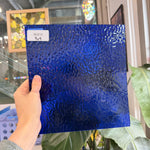 Dark Blue Cobalt Ripple Wissmach Sheet Glass – RL813