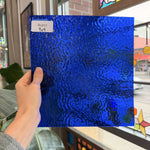 Dark Blue Cobalt Ripple Wissmach Sheet Glass – RL813