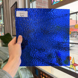 Dark Blue Cobalt Ripple Wissmach Sheet Glass – RL813