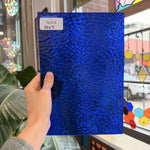 Dark Blue Cobalt Ripple Wissmach Sheet Glass – RL814