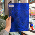 Dark Blue Cobalt Ripple Wissmach Sheet Glass – RL815