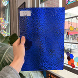 Dark Blue Cobalt Ripple Wissmach Sheet Glass – RL815