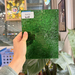 Green Florentine Transparent Textured Wissmach Sheet Glass – RL818