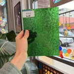 Green Florentine Transparent Textured Wissmach Sheet Glass – RL818