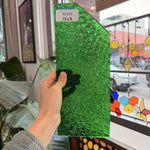 Green Florentine Transparent Textured Wissmach Sheet Glass – RL819