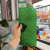 Green Florentine Transparent Textured Wissmach Sheet Glass – RL819