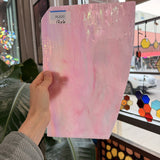 Hot Pink Opaque Iridescent Choice Sheet Glass