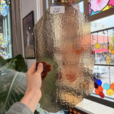 Bronze Hammered Transparent Sheet Glass