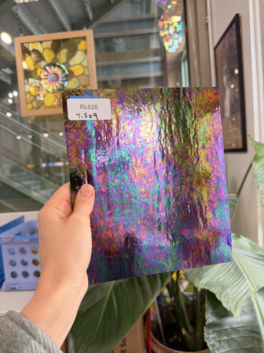 Black Opal Luminescent Wissmach Fusible 96 COE Sheet Glass – RL828