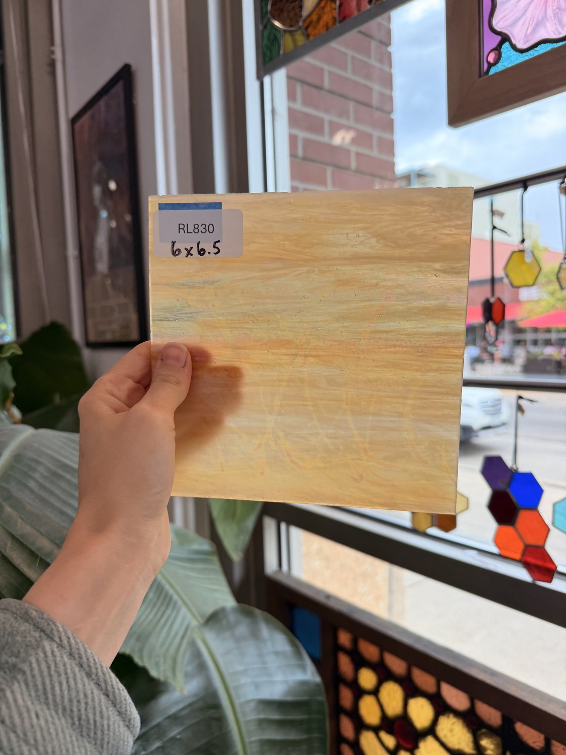 Gold Iridescent Wissmach Sheet Glass