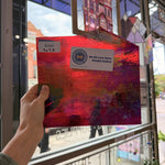 Red Luminescent Transparent Wissmach Fusible 96 COE Sheet Glass