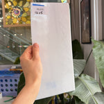 White Clear Wispy Oceanside Fusible 96 COE Sheet Glass