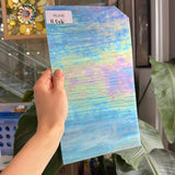 Blue White Wispy Iridescent Wissmach Sheet Glass – RL836