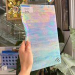 Blue White Wispy Iridescent Wissmach Sheet Glass – RL837