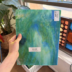 Blue Green Mixed Stipple Youghiogheny (4637 SP) Sheet Glass