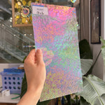 Clear Iridescent Wissmach Dew Drop Sheet Glass