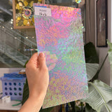 Clear Iridescent Wissmach Dew Drop Sheet Glass
