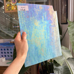 Blue White Wispy Iridescent Wissmach Sheet Glass – RL841