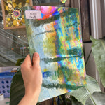 Holly Green Opal and Clear Iridescent Kokomo Sheet Glass – RL842