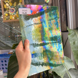 Holly Green Opal and Clear Iridescent Kokomo Sheet Glass – RL842