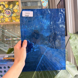 Medium Blue Hammered Transparent Sheet Glass – RL843