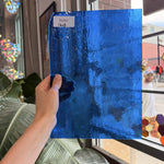 Medium Blue Hammered Transparent Sheet Glass – RL843