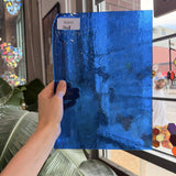 Medium Blue Hammered Transparent Sheet Glass – RL843