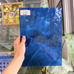 Medium Blue Hammered Transparent Sheet Glass – RL844