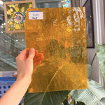 Marigold Hammered Transparent Sheet Glass