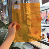 Marigold Hammered Transparent Sheet Glass