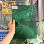 Green Hammered Transparent Sheet Glass