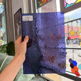 Purple Hammered Transparent Sheet Glass – RL848