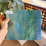 Blue Green Mixed Stipple Youghiogheny (4637 SP) Sheet Glass