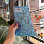 Iridescent Transparent Peacock Blue Tight Ripple Kokomo Sheet Glass – RL855