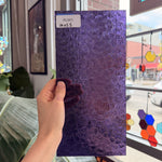 Iridescent Purple 311V Florentine Textured Transparent Wissmach Sheet Glass – RL861
