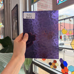 Iridescent Purple 311V Florentine Textured Transparent Wissmach Sheet Glass – RL862