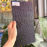 Iridescent Purple 311V Florentine Textured Transparent Wissmach Sheet Glass – RL864