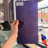 Iridescent Purple 311V Florentine Textured Transparent Wissmach Sheet Glass – RL864