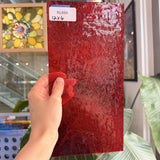 Red Transparent Textured Florentine Wissmach Sheet Glass – RL866