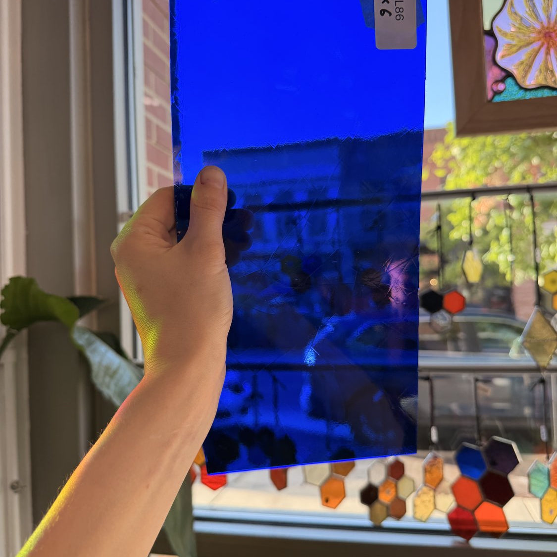 Dark Blue Spectrum Artique Sheet Glass