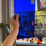Dark Blue Spectrum Artique Sheet Glass